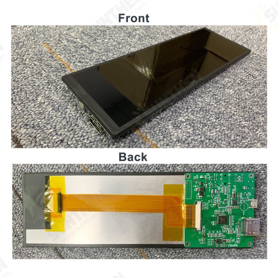 7.9 inch IPS PC Case Secondary Screen 400x1280 TFT LCD Temperature Monitoring Ultra Wide Stretched Bar Long Advertising Display