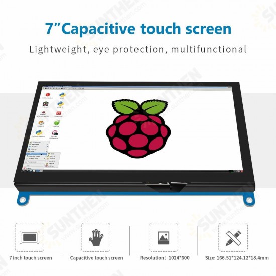 7Inch IPS/TN AIDA64 LCD Display mini pc Touch HDMI Module 1024 x 600 for Raspberry Pi 3 Pi4 PC Monitor Moniteur Orange pi 7Inch IPS/TN AIDA64 LCD Display mini pc Touch HDMI Module 1024 x 600 for Raspberry Pi 3 Pi4 PC Monitor Moniteur Orange pi