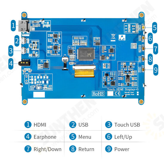 7Inch IPS/TN AIDA64 LCD Display mini pc Touch HDMI Module 1024 x 600 for Raspberry Pi 3 Pi4 PC Monitor Moniteur Orange pi 7Inch IPS/TN AIDA64 LCD Display mini pc Touch HDMI Module 1024 x 600 for Raspberry Pi 3 Pi4 PC Monitor Moniteur Orange pi