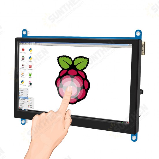 7Inch IPS/TN AIDA64 LCD Display mini pc Touch HDMI Module 1024 x 600 for Raspberry Pi 3 Pi4 PC Monitor Moniteur Orange pi