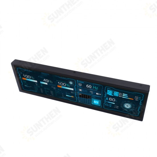 7inch / 8.8inch 1920*480 HD IPS Screen Temperature Control Dynamic Display Desktop AIDA64 Adjustable Brightness for Raspberry Pi Computer