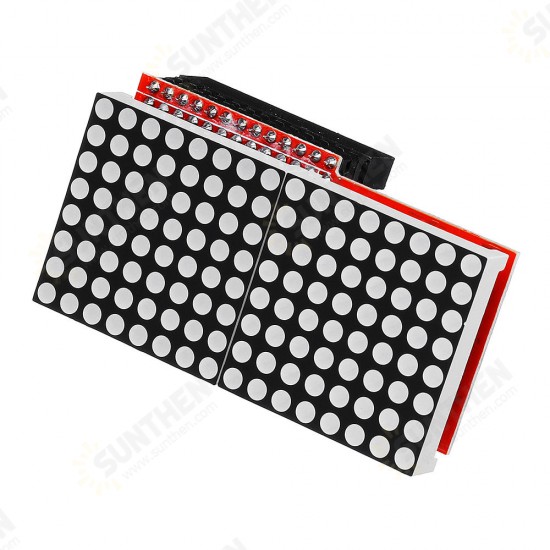 8x16 MAX7219 LED Dot Matrix Screen Module for Arduino - products that work with official Arduino boards