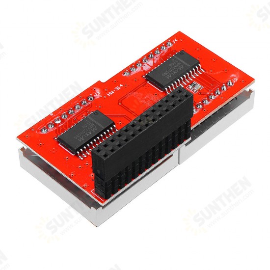 8x16 MAX7219 LED Dot Matrix Screen Module for Arduino - products that work with official Arduino boards