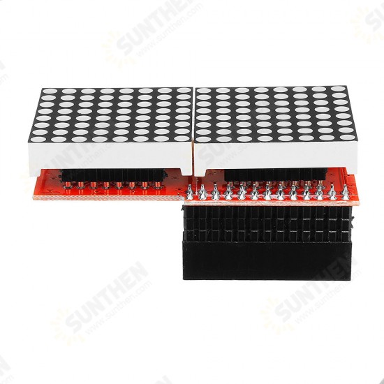 8x16 MAX7219 LED Dot Matrix Screen Module for Arduino - products that work with official Arduino boards