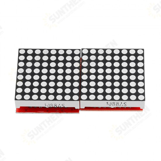 8x16 MAX7219 LED Dot Matrix Screen Module for Arduino - products that work with official Arduino boards