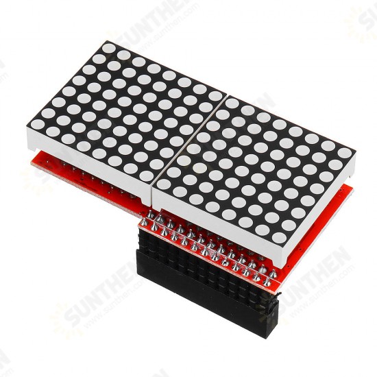 8x16 MAX7219 LED Dot Matrix Screen Module for Arduino - products that work with official Arduino boards