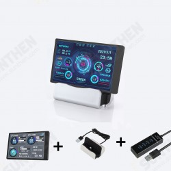 Computer Monitor for Mini ITX Case 3.5inch IPS TYPE-C Secondary Screen CPU GPU RAM HDD USB Display AIDA64 +Stand + USB Hub Computer Monitor for Mini ITX Case 3.5inch IPS TYPE-C Secondary Screen CPU GPU RAM HDD USB Display AIDA64 +Stand + USB Hub