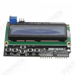 Keypad Shield Blue Backlight For Robot LCD 1602 Board for Arduino - products that work with official Arduino boards Keypad Shield Blue Backlight For Robot LCD 1602 Board for Arduino - products that work with official Arduino boards