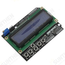 Keypad Shield Blue Backlight For Robot LCD 1602 Board for Arduino - products that work with official Arduino boards Keypad Shield Blue Backlight For Robot LCD 1602 Board for Arduino - products that work with official Arduino boards