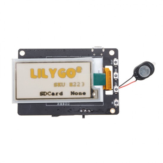 T5 V2.4.1 ESP32 2.13 Inch Electronic Yellow Black and White ink e-Paper Screen Module with Speaker