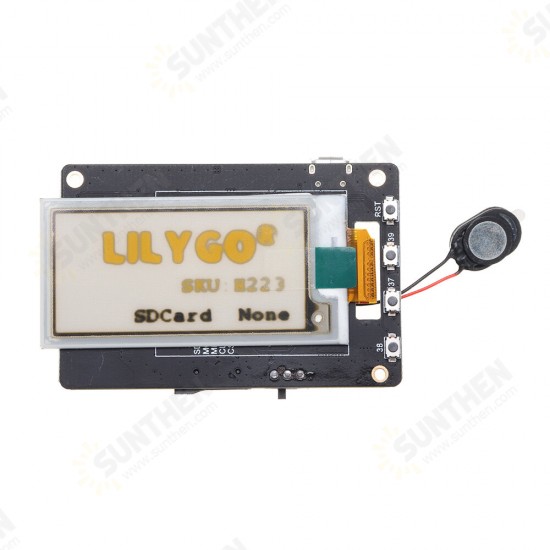 T5 V2.4.1 ESP32 2.13 Inch Electronic Yellow Black and White ink e-Paper Screen Module with Speaker