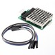 MAX7219 Dot Matrix MCU LED Display Control Module Kit With Dupont Cable