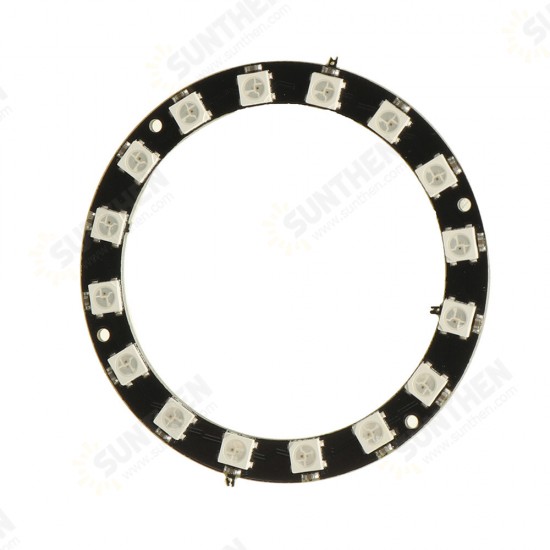 Ring 5V 16x 5050 RGB LED Board with Integrated Drivers Module for Arduino - products that work with official Arduino boards