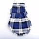 100% Cotton Pet Dog Plaid Stripe T-Shirt Puppy Vest Coats For Small Dog Clothes Classical Style