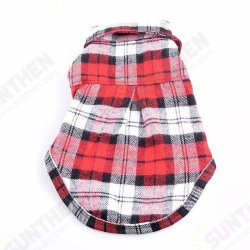 100% Cotton Pet Dog Plaid Stripe T-Shirt Puppy Vest Coats For Small Dog Clothes Classical Style 100% Cotton Pet Dog Plaid Stripe T-Shirt Puppy Vest Coats For Small Dog Clothes Classical Style