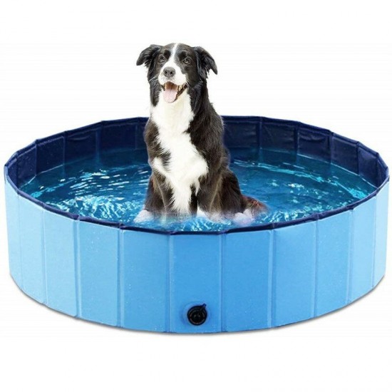 120*30cm PVC Pet Pool Collapsible Dog Bath Tub Outdoor Portable Paddling Bath Cat Dog Cleaning Supplies