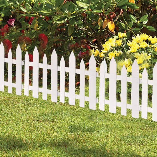 12/24PCS Outdoor PVC Plastic White Fence Garden Flowerpot Parterre Pet Fence Decoration Dog Kennel Cage