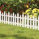 12/24PCS Outdoor PVC Plastic White Fence Garden Flowerpot Parterre Pet Fence Decoration Dog Kennel Cage