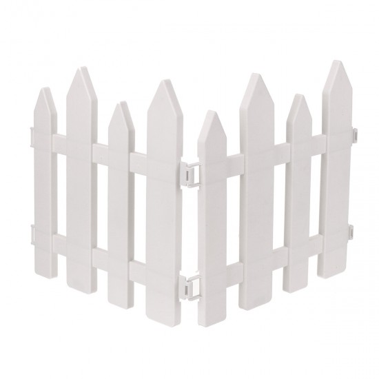 12/24PCS Outdoor PVC Plastic White Fence Garden Flowerpot Parterre Pet Fence Decoration Dog Kennel Cage