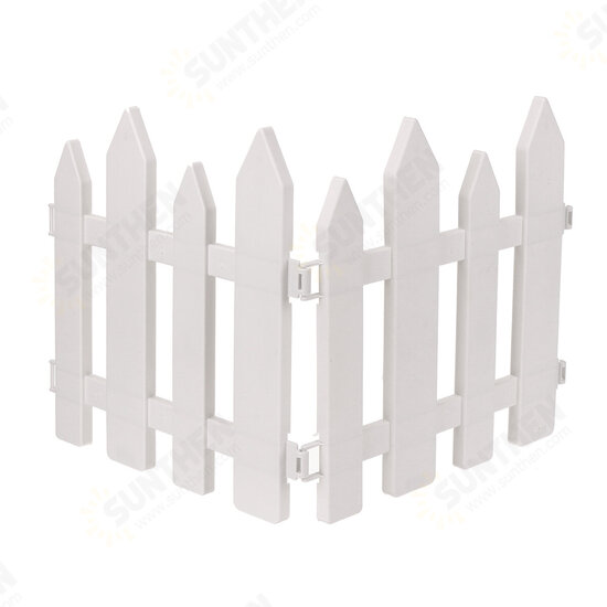 12/24PCS Outdoor PVC Plastic White Fence Garden Flowerpot Parterre Pet Fence Decoration Dog Kennel Cage