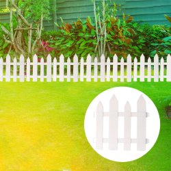 12/24PCS Outdoor PVC Plastic White Fence Garden Flowerpot Parterre Pet Fence Decoration Dog Kennel Cage 12/24PCS Outdoor PVC Plastic White Fence Garden Flowerpot Parterre Pet Fence Decoration Dog Kennel Cage