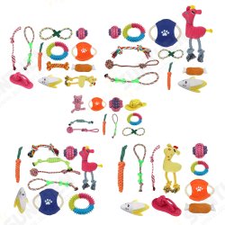 12x Assorted Dog Puppy Pet Toys Ropes Chew Ball Knot Training Play Bundle Cotton 12x Assorted Dog Puppy Pet Toys Ropes Chew Ball Knot Training Play Bundle Cotton