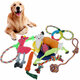 12x Assorted Dog Puppy Pet Toys Ropes Chew Ball Knot Training Play Bundle Cotton