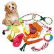 12x Assorted Dog Puppy Pet Toys Ropes Chew Ball Knot Training Play Bundle Cotton