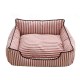 2 Colors Stripe Pattern Pet Sofa Bed Mat Dog Cat Sofa Kennel Pet Bed