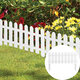 20 / 40 FT Plastic Garden Border Fencing Fence Pannels Outdoor Landscape Decor Edging Yard 12 24 PCS