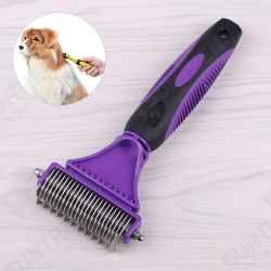 3 in 1 Dual Sided Dog Cat Hair Fur Shedding Trimmer Stainless Steel Grooming Dematting Rake Comb Brush 3 in 1 Dual Sided Dog Cat Hair Fur Shedding Trimmer Stainless Steel Grooming Dematting Rake Comb Brush