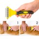 3 in 1 Dual Sided Dog Cat Hair Fur Shedding Trimmer Stainless Steel Grooming Dematting Rake Comb Brush