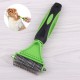 3 in 1 Dual Sided Dog Cat Hair Fur Shedding Trimmer Stainless Steel Grooming Dematting Rake Comb Brush