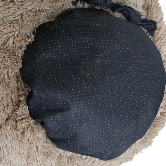 4 Size Dog Cat Round Bed Sleeping Bed Plush Pet Bed Kennel Sleeping Cushion Puppy