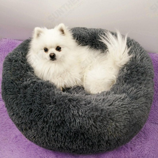 40-100cm Pet Supplies Kennel Round Plush Pet Nest Padded Soft Warm For Cat Bed Mat Pad 40-100cm Pet Supplies Kennel Round Plush Pet Nest Padded Soft Warm For Cat Bed Mat Pad