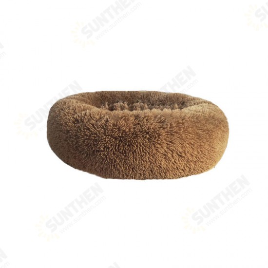 40-100cm Pet Supplies Kennel Round Plush Pet Nest Padded Soft Warm For Cat Bed Mat Pad