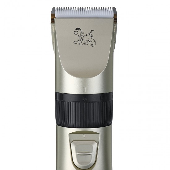 5 Gears Cordless Electric Pet Hair Clipper USB Rechargeable Dog Puppy Grooming Trimmer w/ 4 Limit Combs