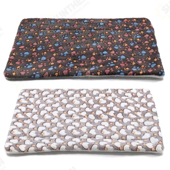 60x80cm warm flannel pet blanket cushion cushion dog bed cat supplies