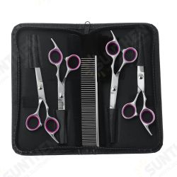 7inch Stainless Pet Dog Cat Hair Grooming Scissors Cutting Curved Thinning Shears 7inch Stainless Pet Dog Cat Hair Grooming Scissors Cutting Curved Thinning Shears