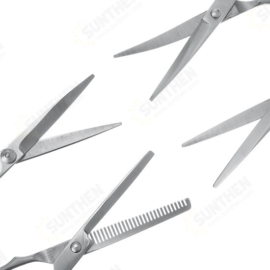 7inch Stainless Pet Dog Cat Hair Grooming Scissors Cutting Curved Thinning Shears 7inch Stainless Pet Dog Cat Hair Grooming Scissors Cutting Curved Thinning Shears