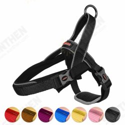 All Size Dog Harness with Traffic Control Handle Belly Protector Reflective Soft Padded Nylon Collar All Size Dog Harness with Traffic Control Handle Belly Protector Reflective Soft Padded Nylon Collar