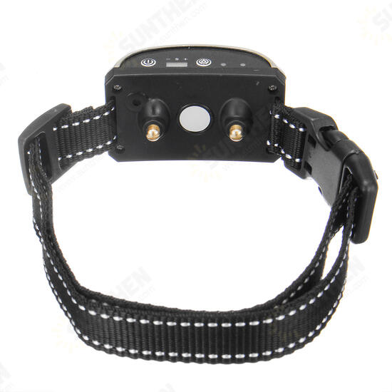 Anti Bark Control Collar 7Gears Sensitivity Waterproof Electric Shock USB Charge Pet Supplies Dog Collars Training