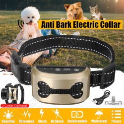 Anti Bark Control Collar 7Gears Sensitivity Waterproof Electric Shock USB Charge Pet Supplies Dog Collars Training Anti Bark Control Collar 7Gears Sensitivity Waterproof Electric Shock USB Charge Pet Supplies Dog Collars Training