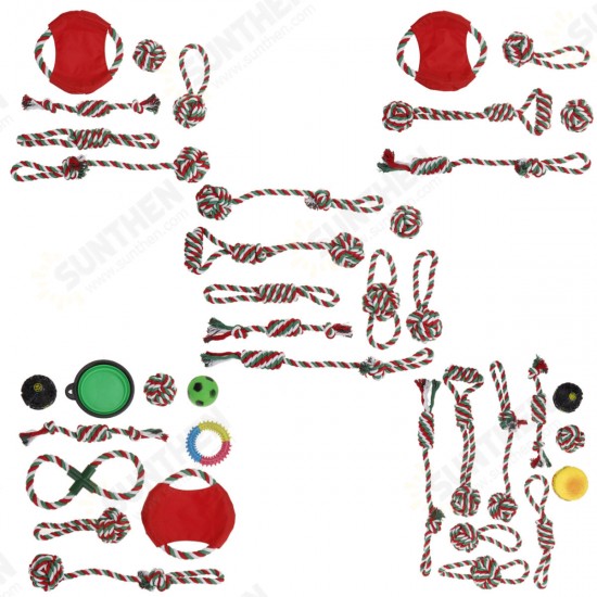 Assorted Dog Puppy Pet Toys Ropes Chew Balls Training Play Bundle Teething Aid Assorted Dog Puppy Pet Toys Ropes Chew Balls Training Play Bundle Teething Aid