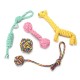 Braided Cotton Rope Bone Pet Dog Interactive Toys Dogs Chews Bite Training Cat Puppy Supplies