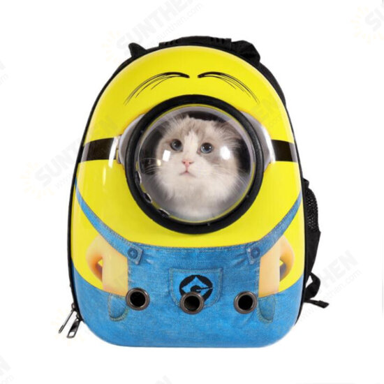 Cat Carrier Bag PC Material Waterproof Breathable Backpack Travel Bag Space Capsule for Pet