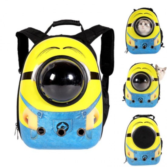 Cat Carrier Bag PC Material Waterproof Breathable Backpack Travel Bag Space Capsule for Pet