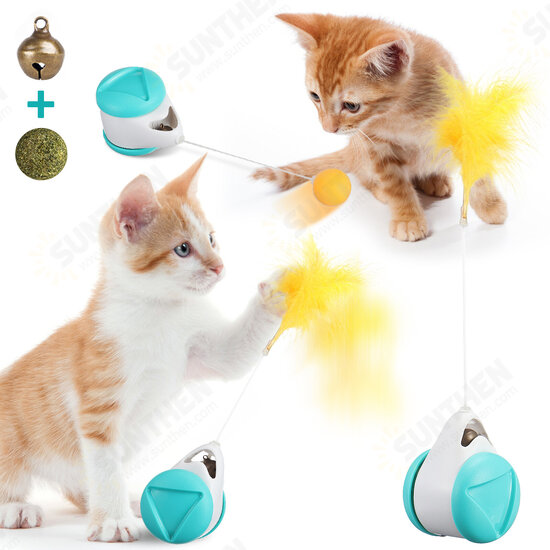 Cat Toy, 360° Tumbler Self-Spinning Toy with Catnip Ball, Interesting Interactive Toy for Puppy and Dog