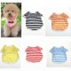 Cute Puppy Dog Cat Pet Clothes Vest Stripe T Shirt Cotton Short Warm Clothing
