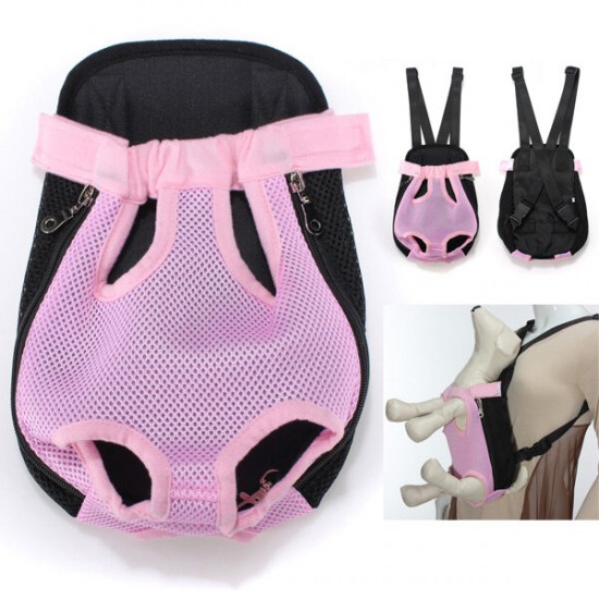 Delicate Breathable Mesh Fabric Dog Carrier Pet Chest Backpack